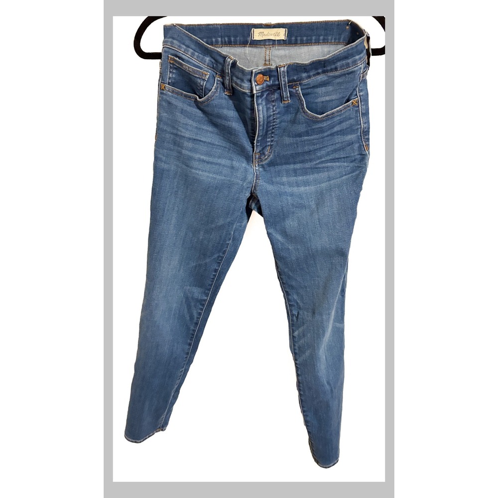 Madewell 9 High-Rise Skinny Jeans Women 28 Medium Wash Denim Blue High Waisted